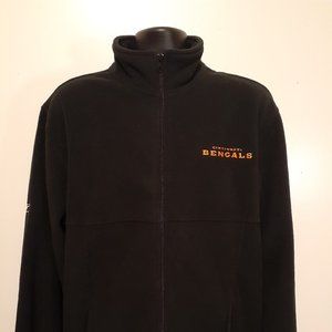Cincinnati Bengals NFL Reebok Full Zip Fleece Coat